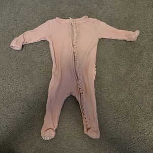 Caden Lane Baby Girl 0-3 Month Waffle Footie